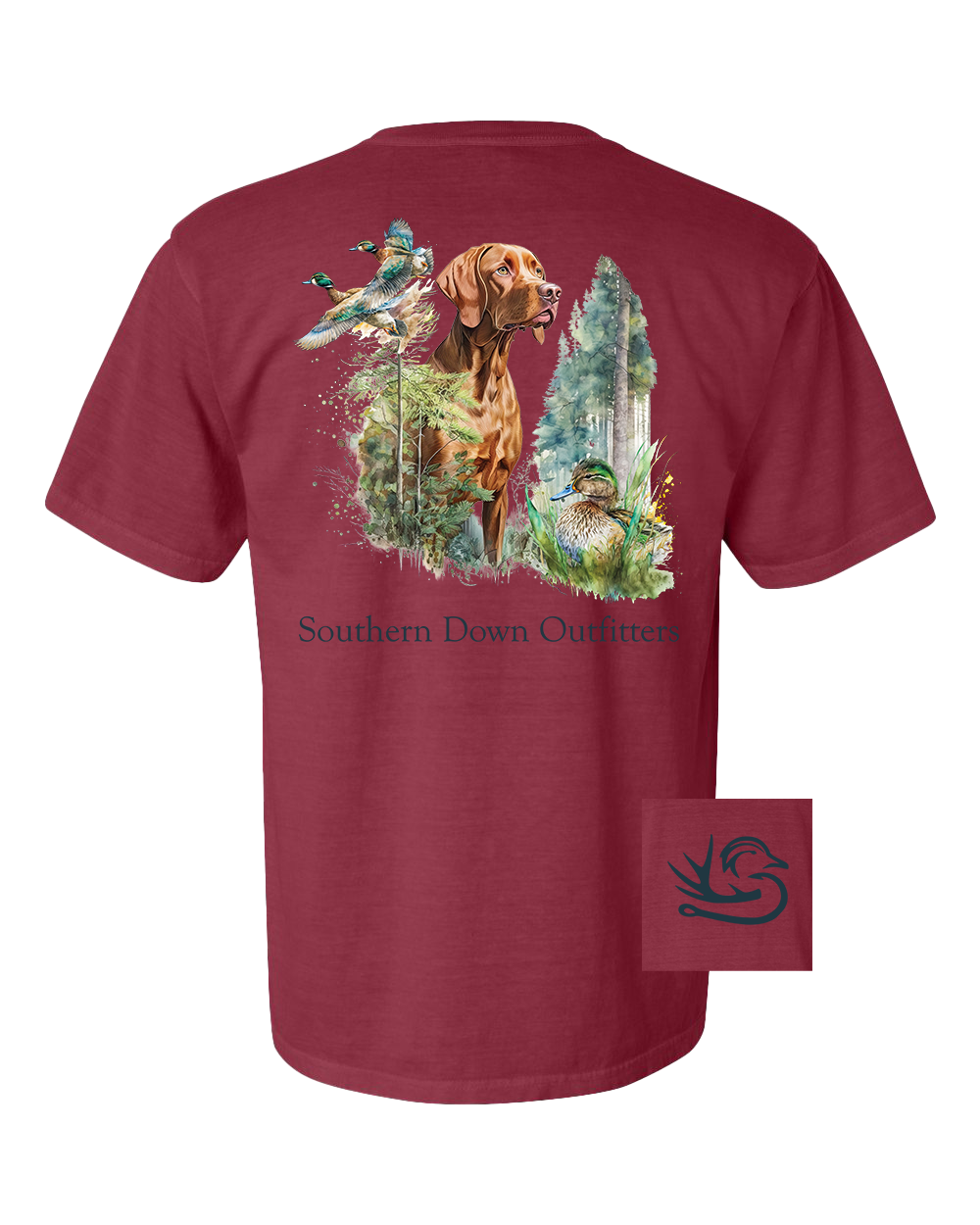 Golden Dog Southern Down Outfitters Mens Short Sleeve Tee