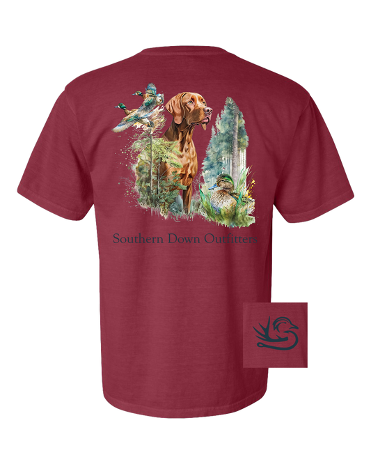 Golden Dog Southern Down Outfitters Mens Short Sleeve Tee
