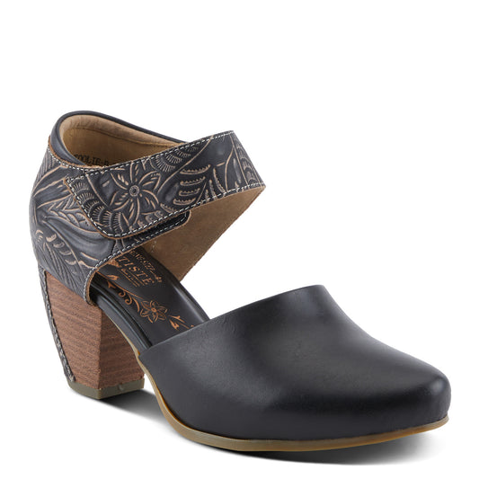Toolie Black Sandal by L`ARTISTE