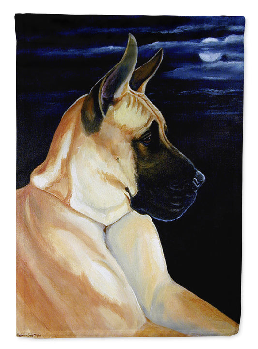 Moonlight Fawn Great Dane Garden Flag – Decorative Outdoor Yard Flag