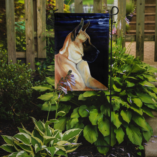 Moonlight Fawn Great Dane Garden Flag – Decorative Outdoor Yard Flag