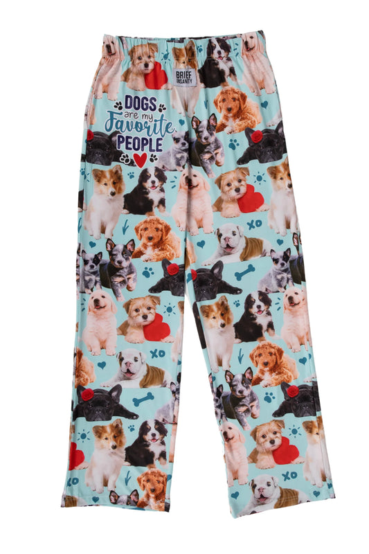Dogs Are My Favorite People Lounge Pants Brief Insanity Pajama Pant