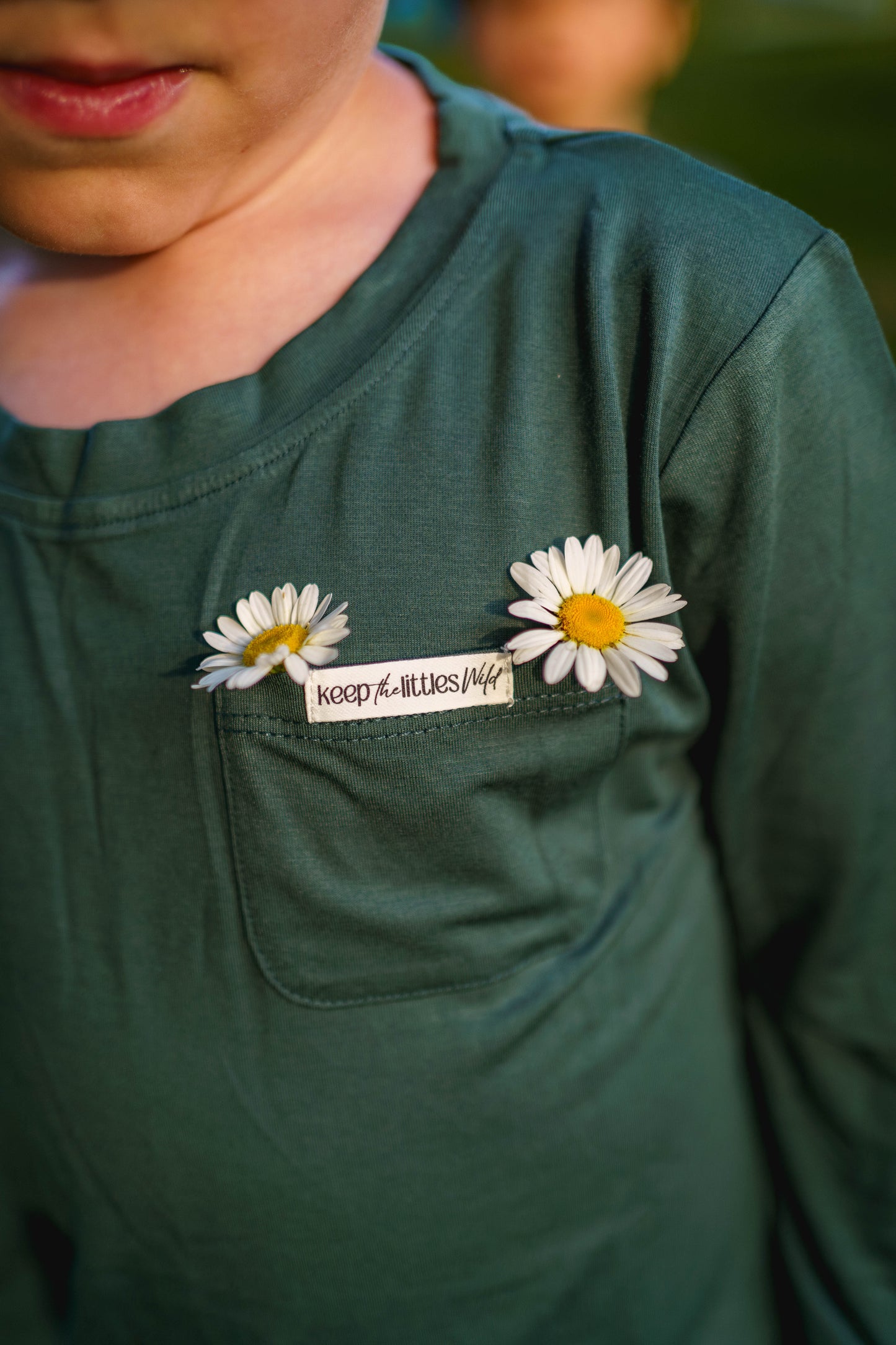 Hunter green bamboo nature is my playground tee