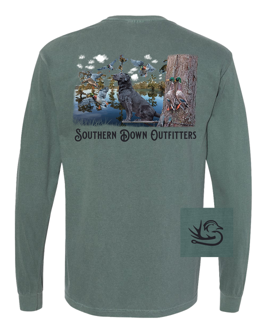 Black Lab Swamp Long Sleeve Tee