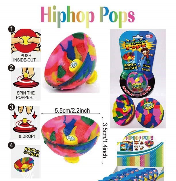 Hiphop Pops Spin Top Fidget Toy