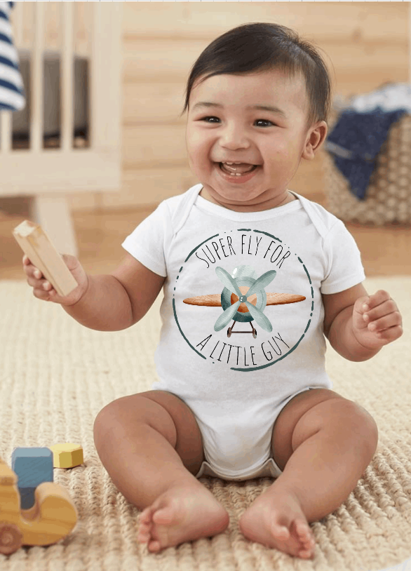 Super Fly for a Little Guy Airplane Pilot Bodysuit