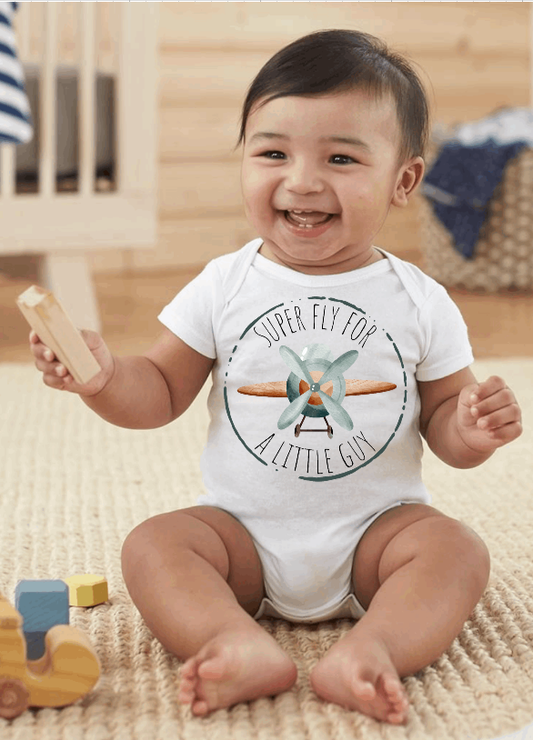 Super Fly for a Little Guy Airplane Pilot Bodysuit
