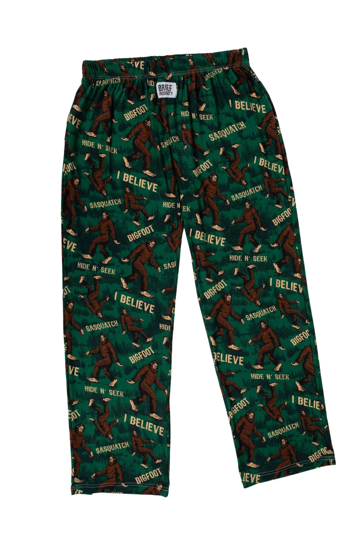 Bigfoot Forest Green Brief Insanity Lounge Pajama Pant