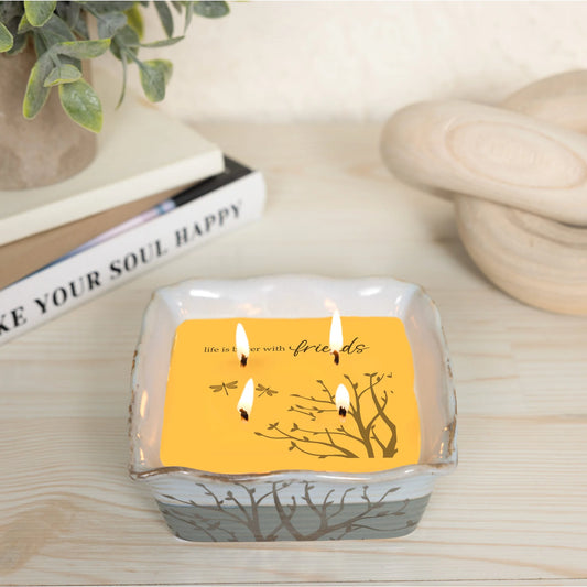 Friends 9 oz - 100% Soy Wax Reveal Candle Scent: Tranquility