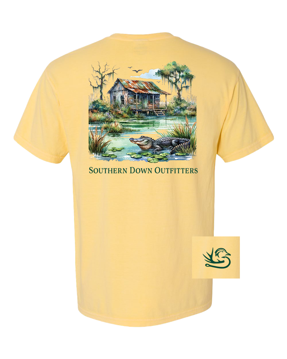 Swamp Shack Men's Short Sleeve Southern Down Outfitters Tee