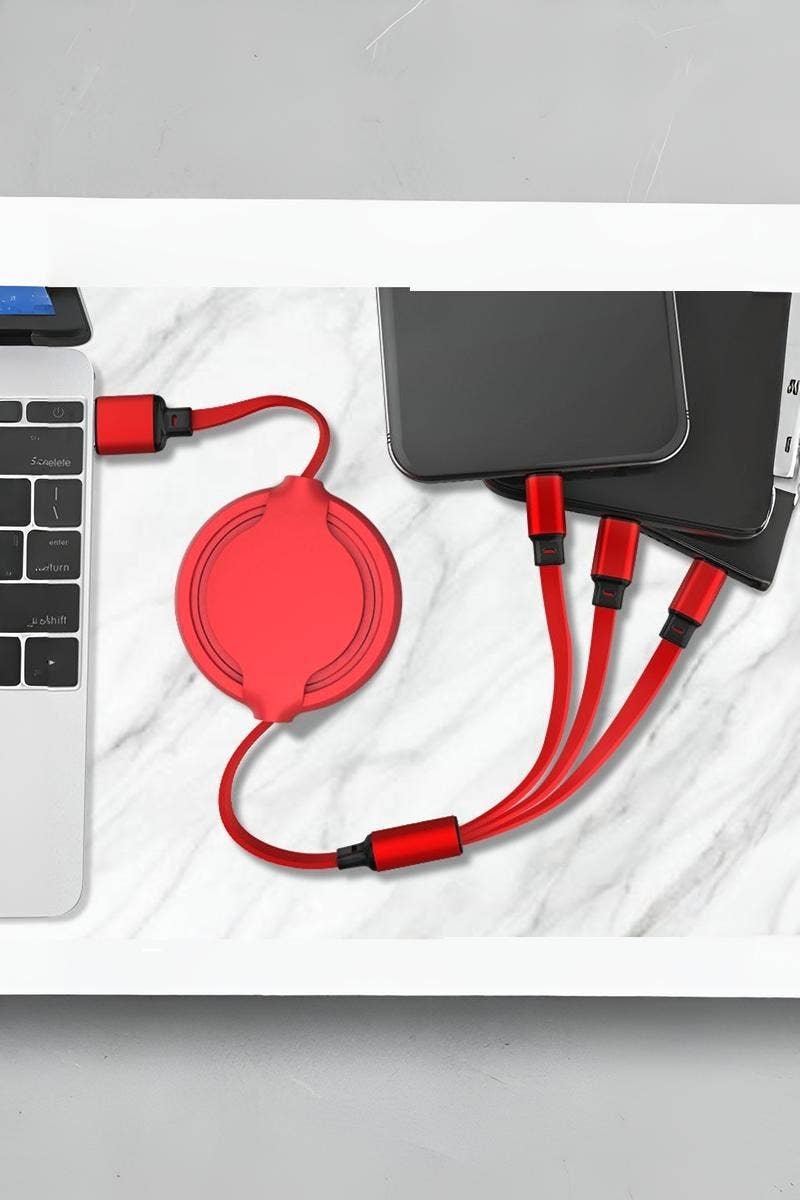 Retractable 3 In 1 Universal Fast Charging Cable