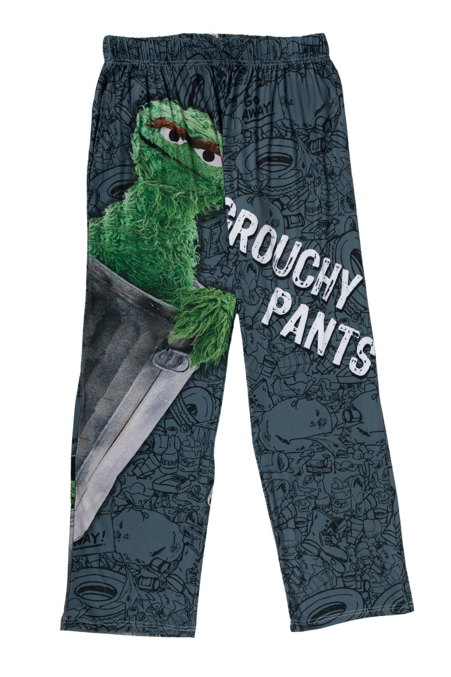 Sesame Street Grouchy Lounge Pants Brief Insanity Pajama Pant