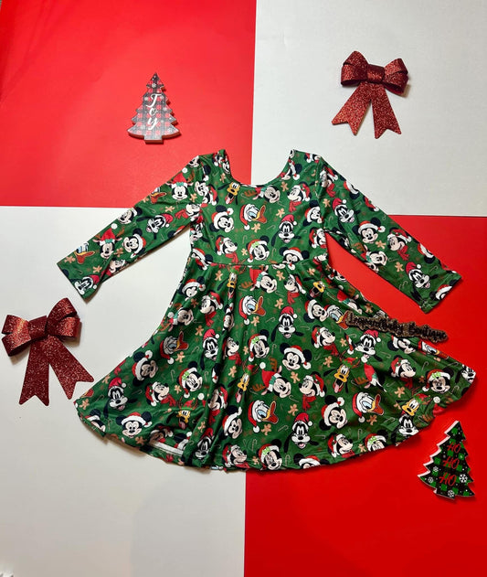 Green friends Dress