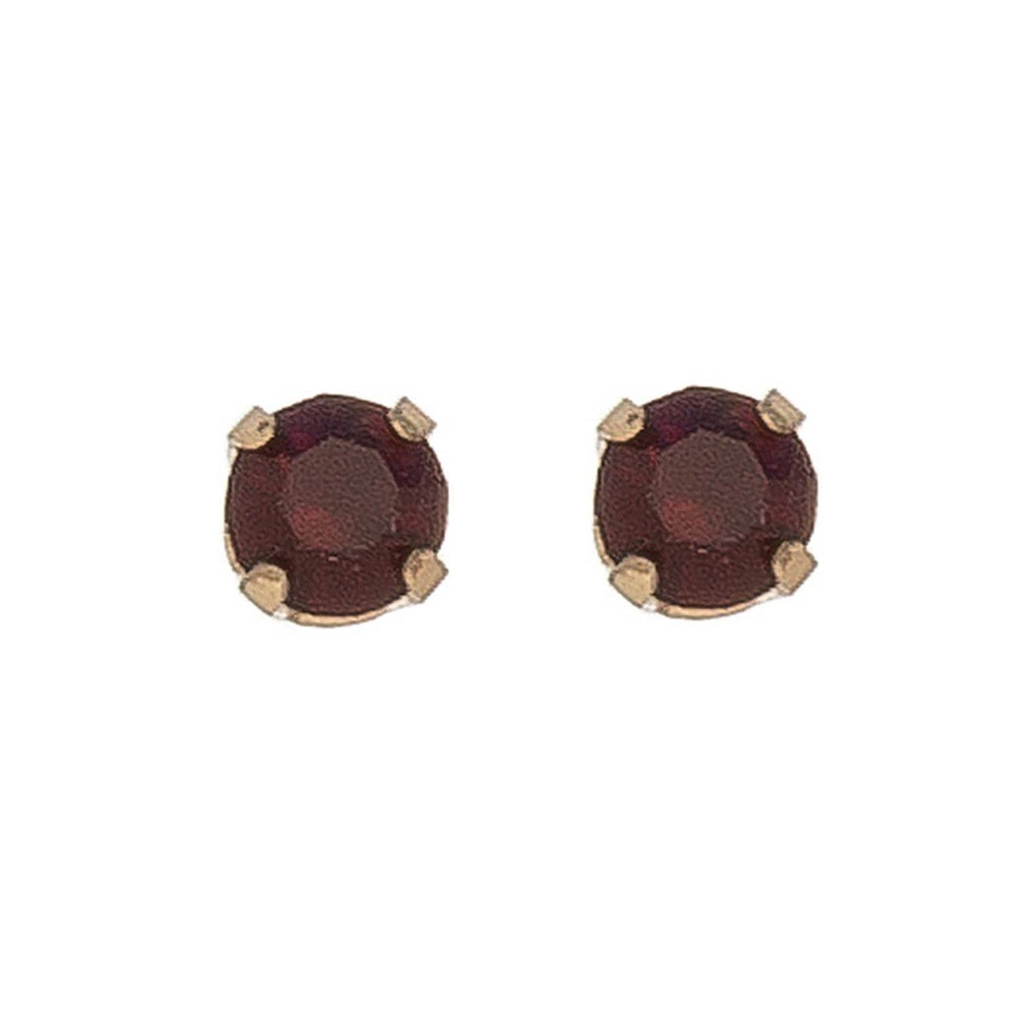 Solitaire Round Cut Birth Stone Ear Sense Stud Earrings