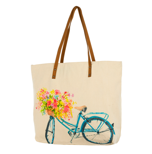 Bicycle Tote Bag Cott N Curls