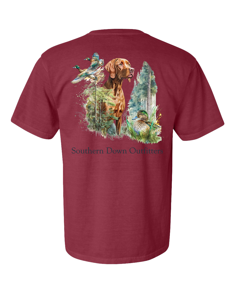 Golden Dog Southern Down Outfitters Mens Short Sleeve Tee