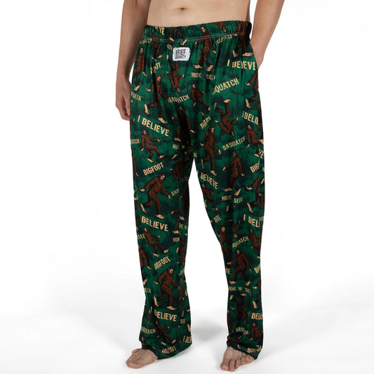 Bigfoot Forest Green Brief Insanity Lounge Pajama Pant