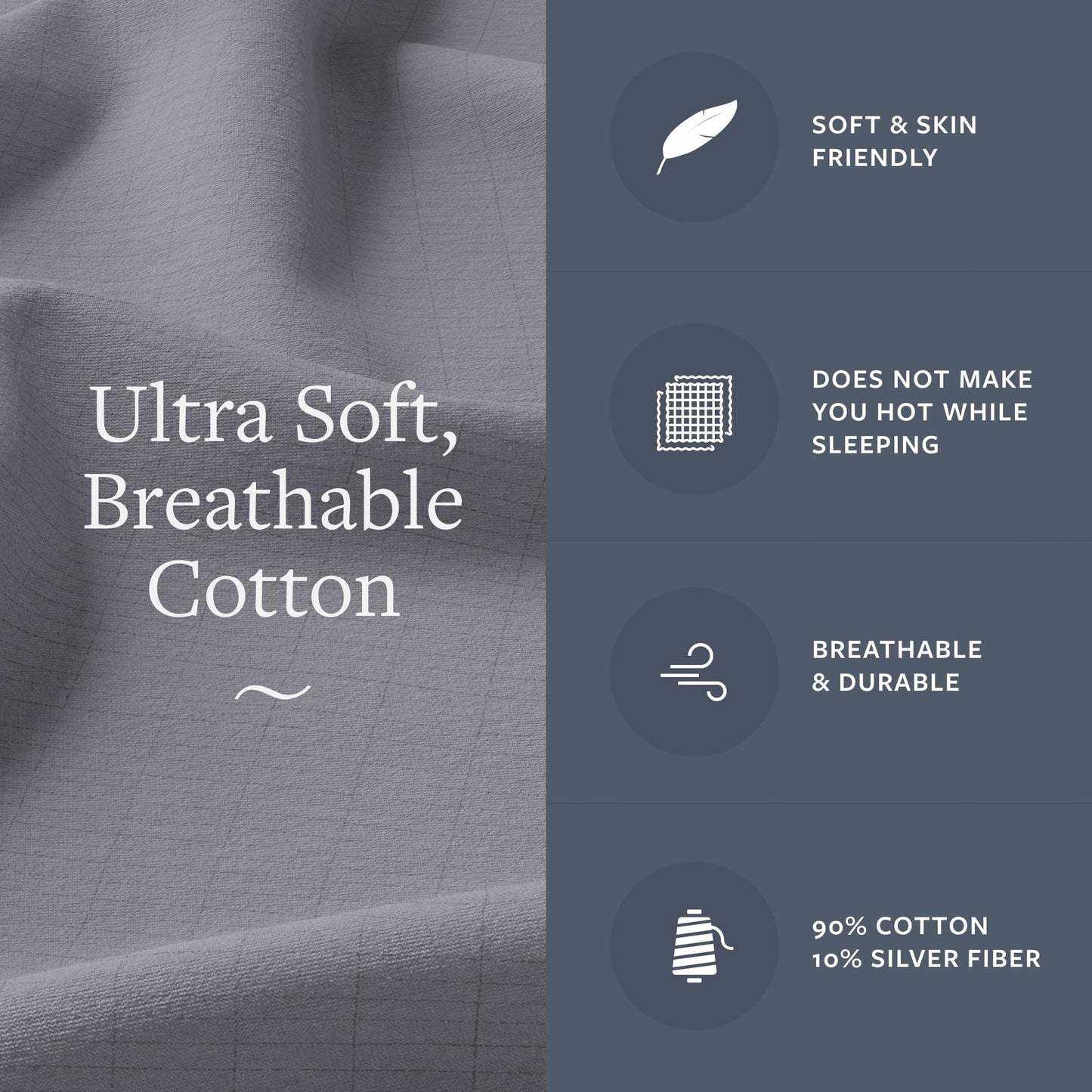 GroundLuxe Luxury Grounding Pillowcase