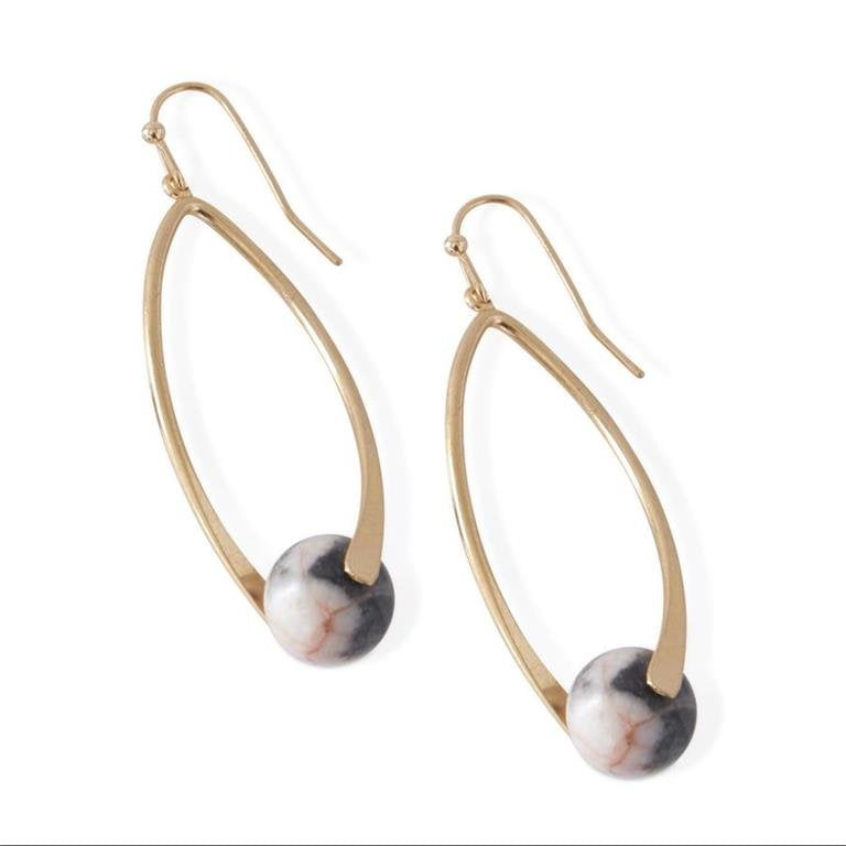 Assorted Beads in Teardrop Earrings
