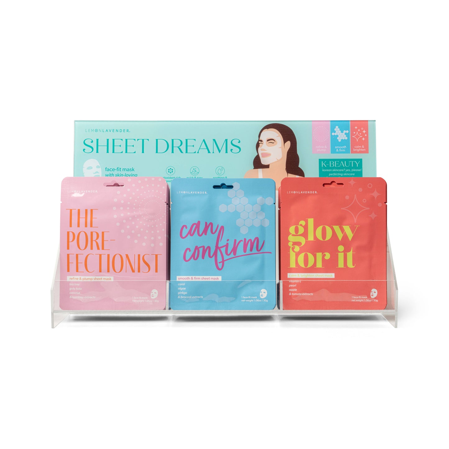 Sheet Dreams Face Masks Assortment - Lemon Lavender