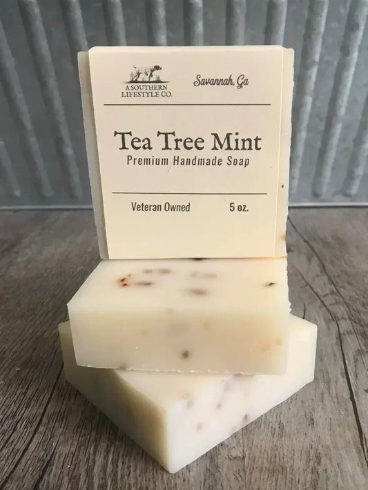 Tea Tree Mint-- Premium Handmade Soap- A Southern Lifestyle Co.