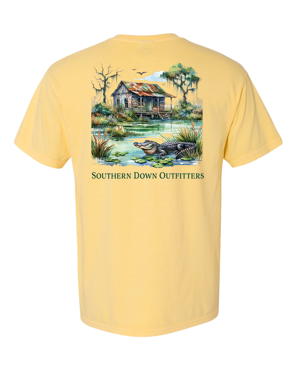 Swamp Shack Men's Short Sleeve Southern Down Outfitters Tee