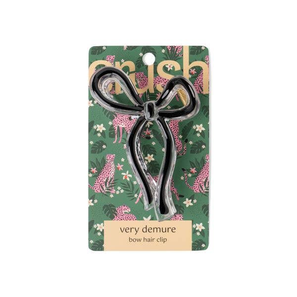 Very Demure Bow Hair Clip - Crush