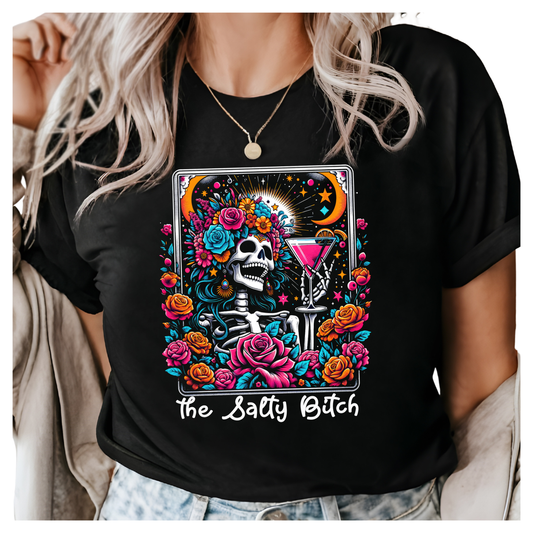 THE Salty Bitch Tarot Card Shirt tops tees XS-4XL