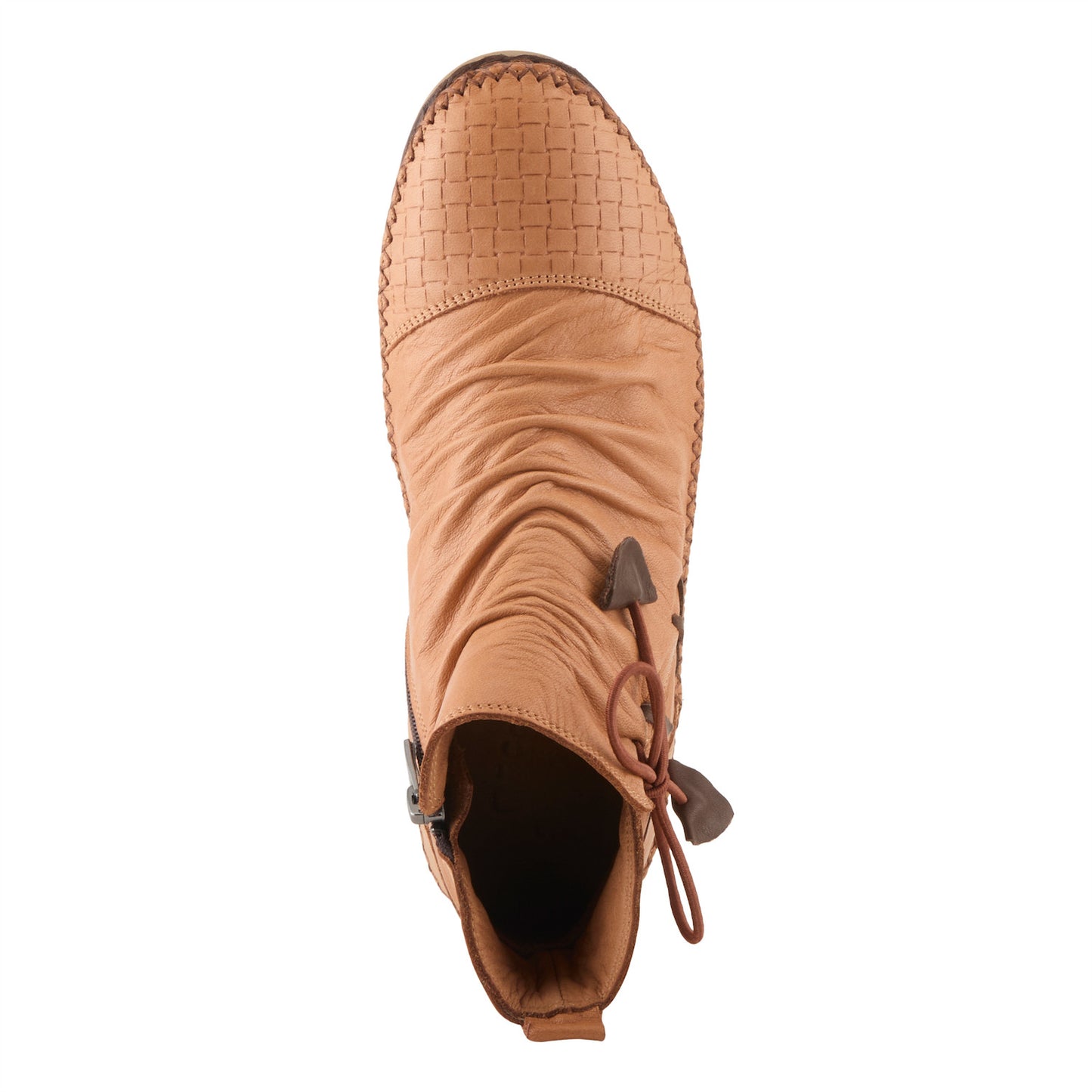 Pomeroy  basketweave Camel Bootie By Spring Step