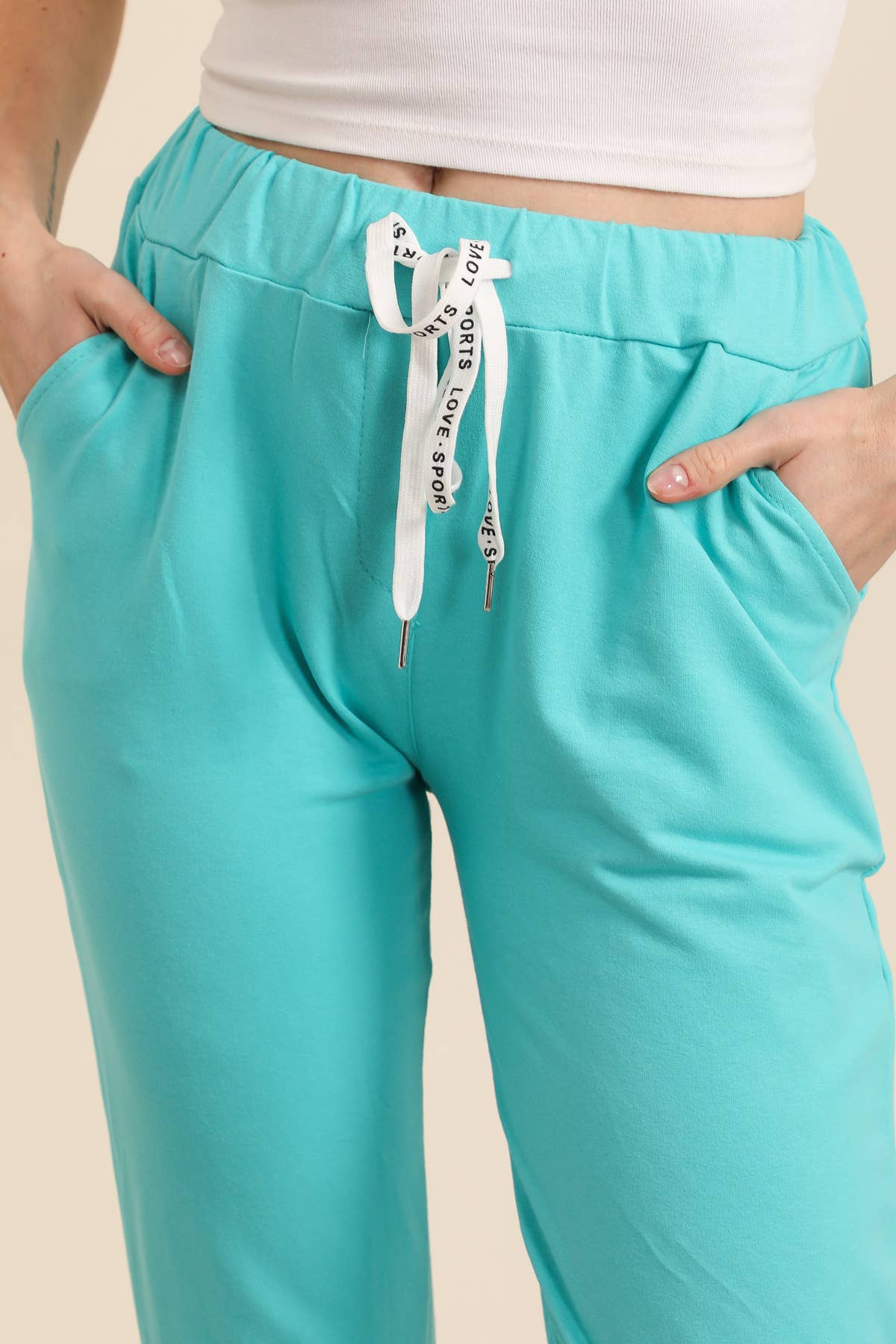 Cotton jogger pants with pockets Casual Made in Italy
