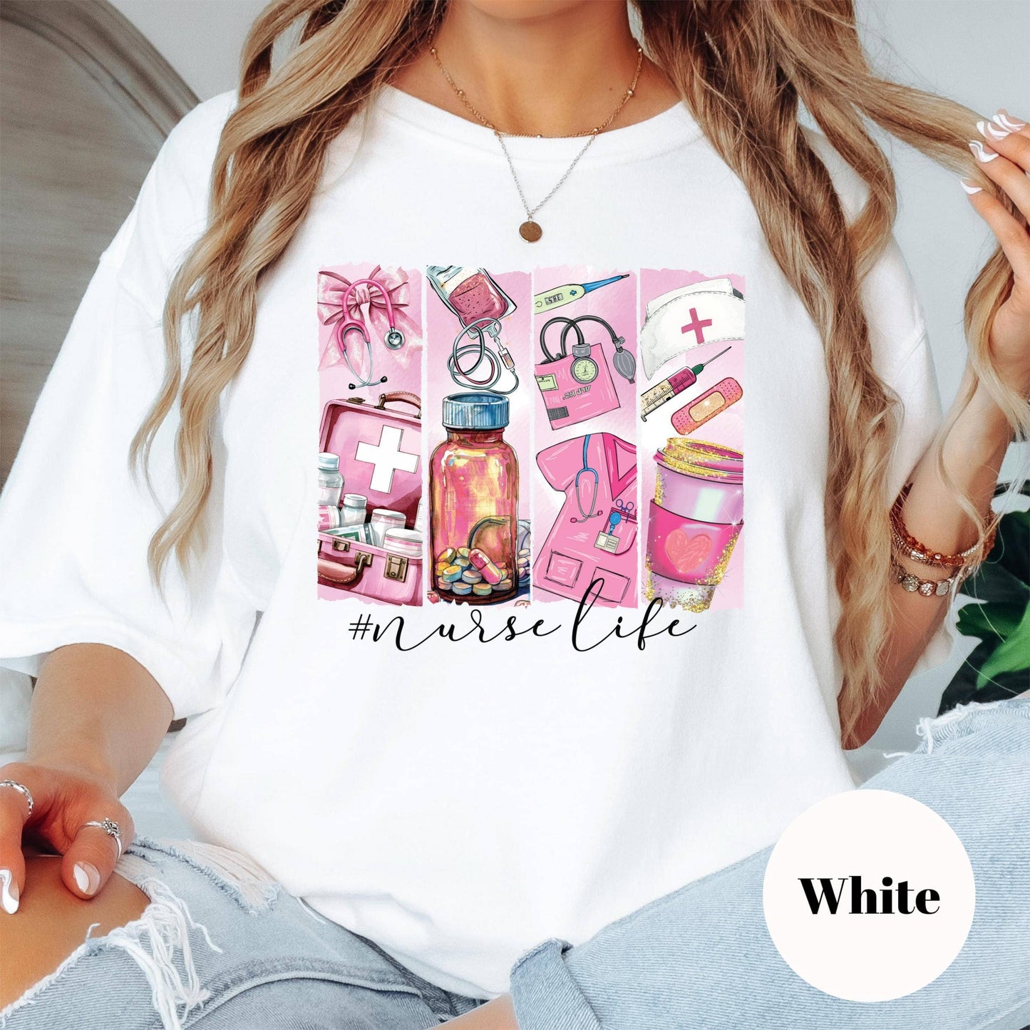 Nurse Life Shirt, Cute Nurse Tee, Comfort Colors® Nursing Shirt, Medical Worker Gift, RN Shirt, Nurse Appreciation Gift
