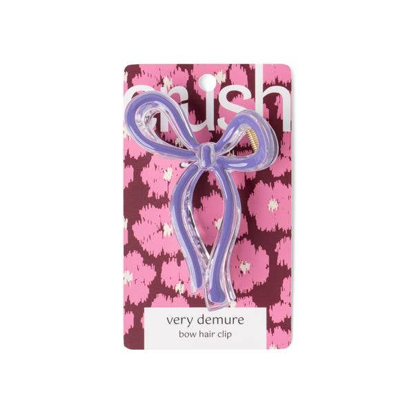 Very Demure Bow Hair Clip - Crush