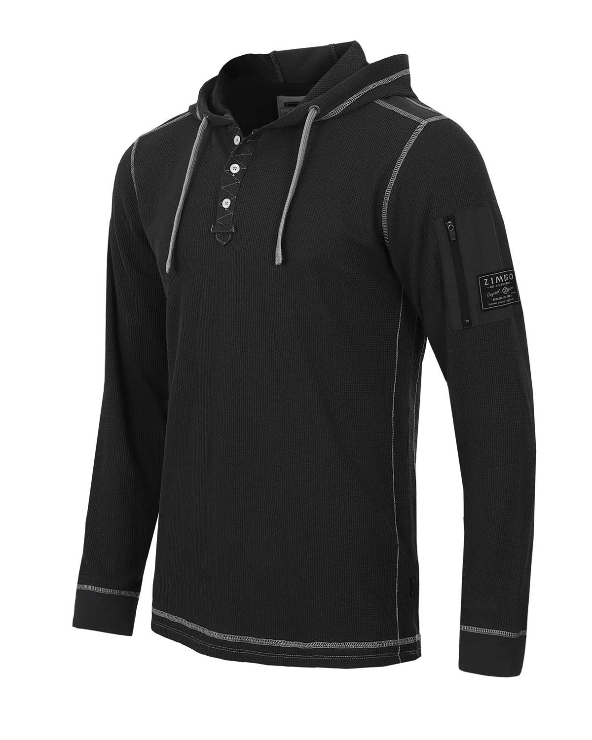 Men's Casual Basic Long Sleeve Thermal Athleisure Hoodie