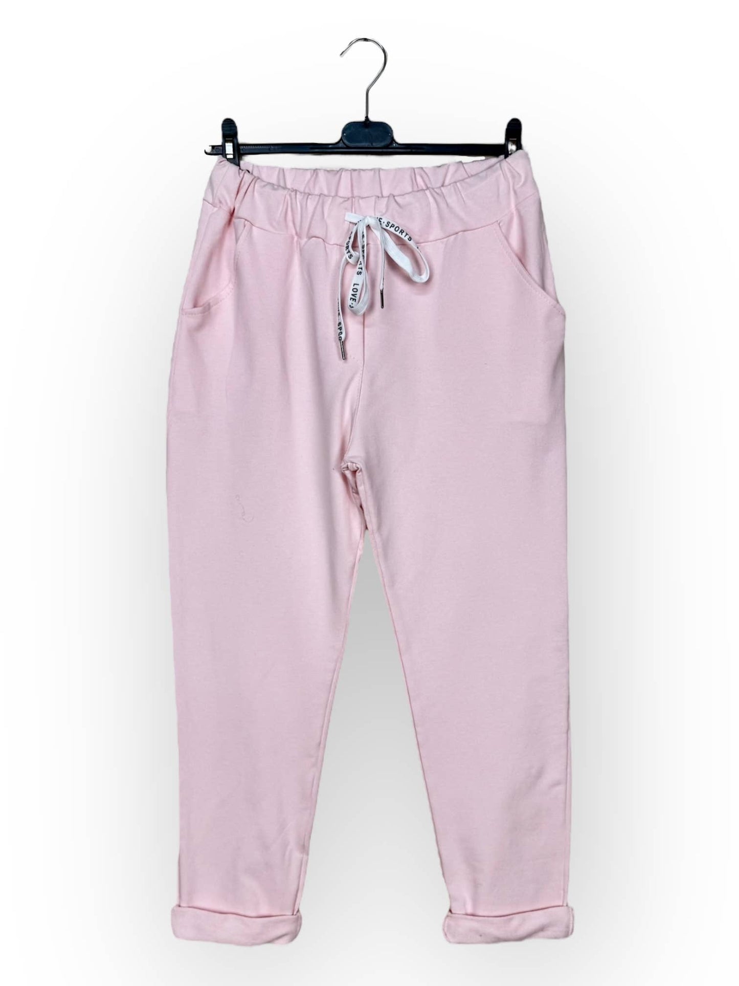 Cotton jogger pants with pockets Casual Made in Italy