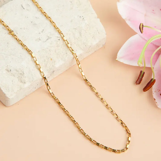 18" Box Chain Necklace Narelle Waterproof Jewelry
