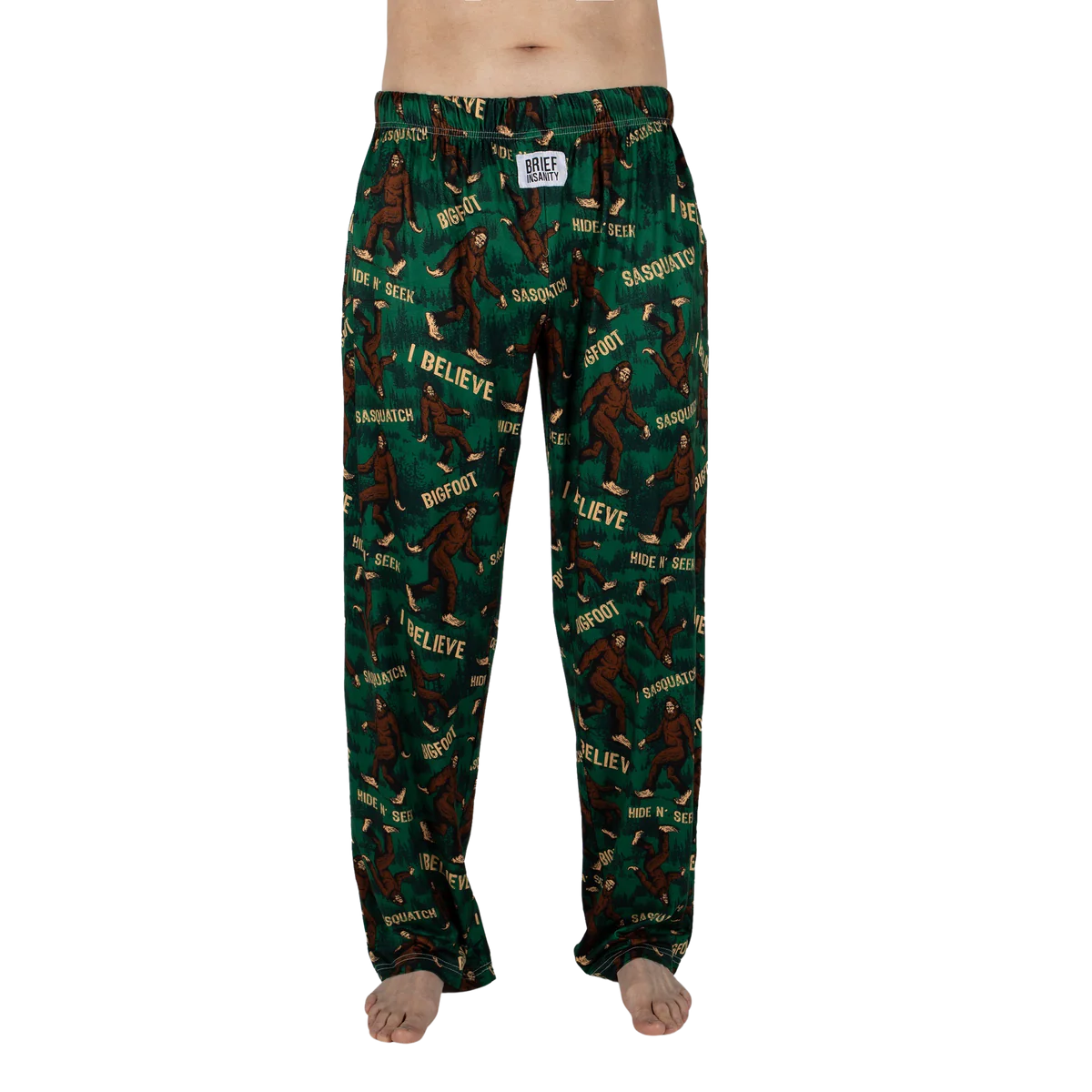 Bigfoot Forest Green Brief Insanity Lounge Pajama Pant