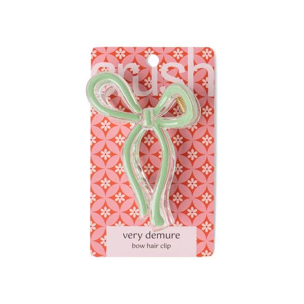 Very Demure Bow Hair Clip - Crush