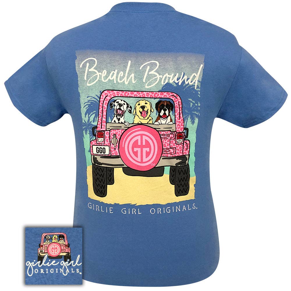 2101 Beach Bound Southern Sassy Country Western Short Sleeve Graphic Tee