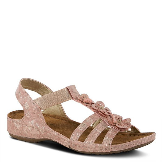 Adede Champagne European inspired Sandal by Flexus