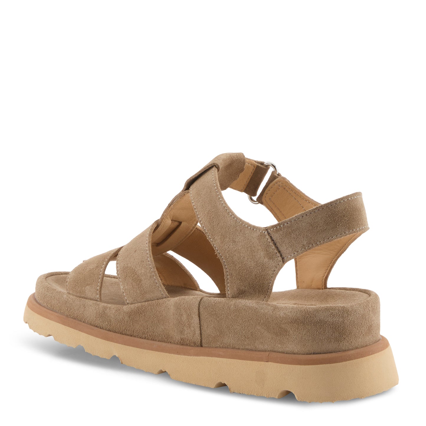 ANNIEROSE Light taupe suede gladiator sandal by Spring Step from Spring Step Shoes