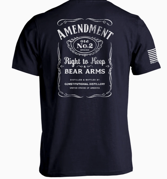 Amendment Old No 2 Men's Short Sleeve Shield Republic T-Shirt