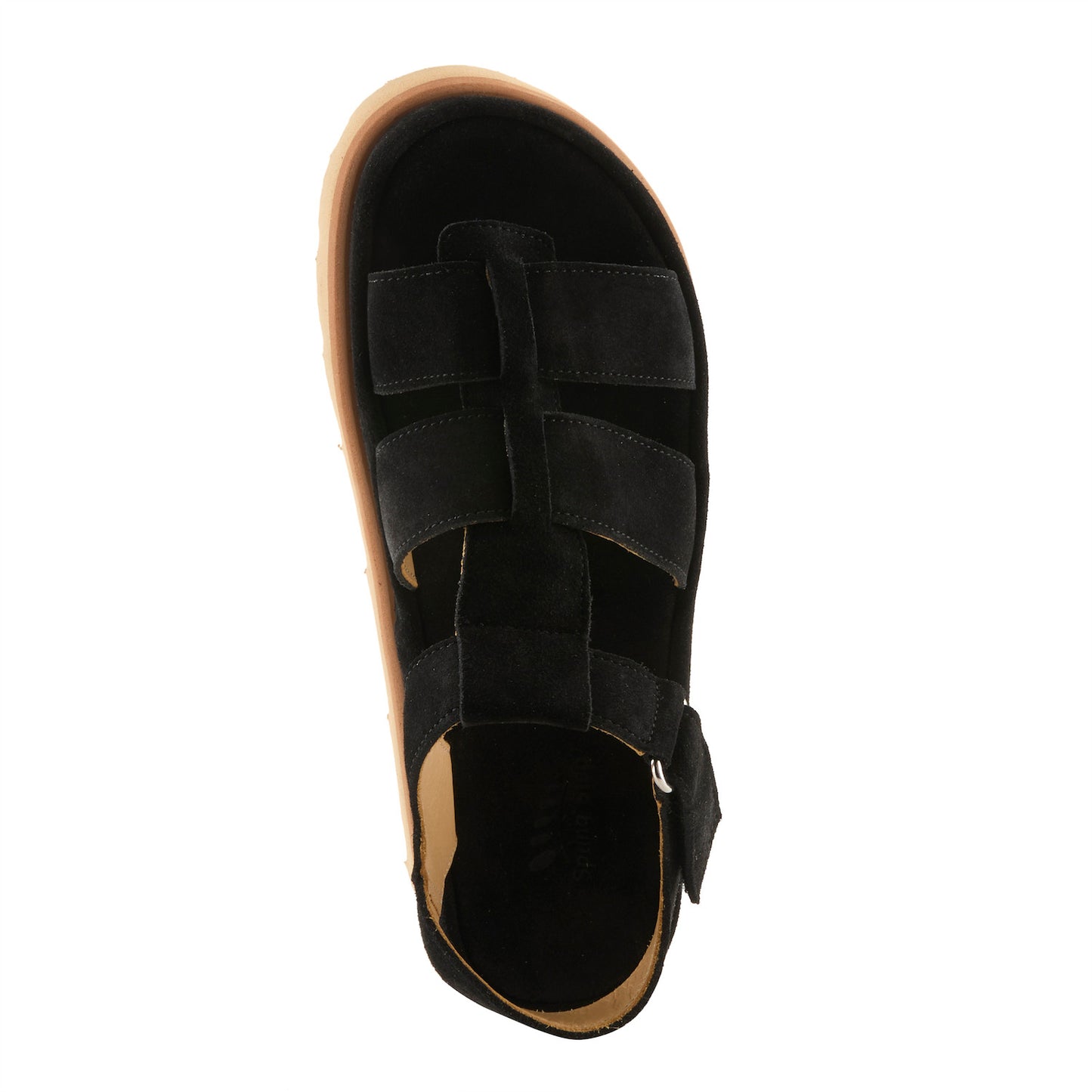 ANNIEROSE Black suede Gladiator Sandal by Spring Step from Spring Step Shoes