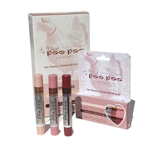 Trio Pack LA CHICK POO POO LIP SHIMMER Lip Gloss