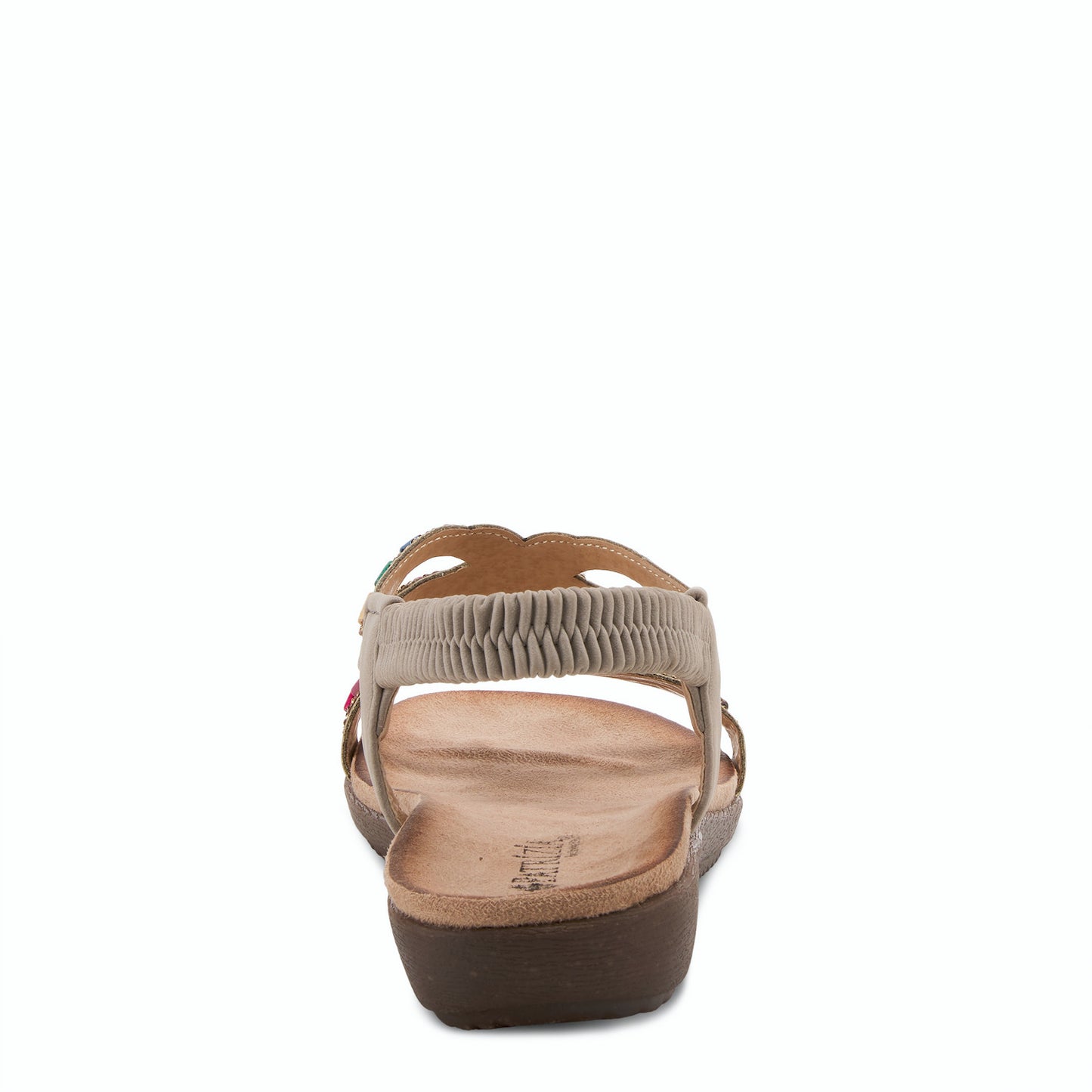VOLCANIC Grey Wedge Platform Sandal by Patrizia
