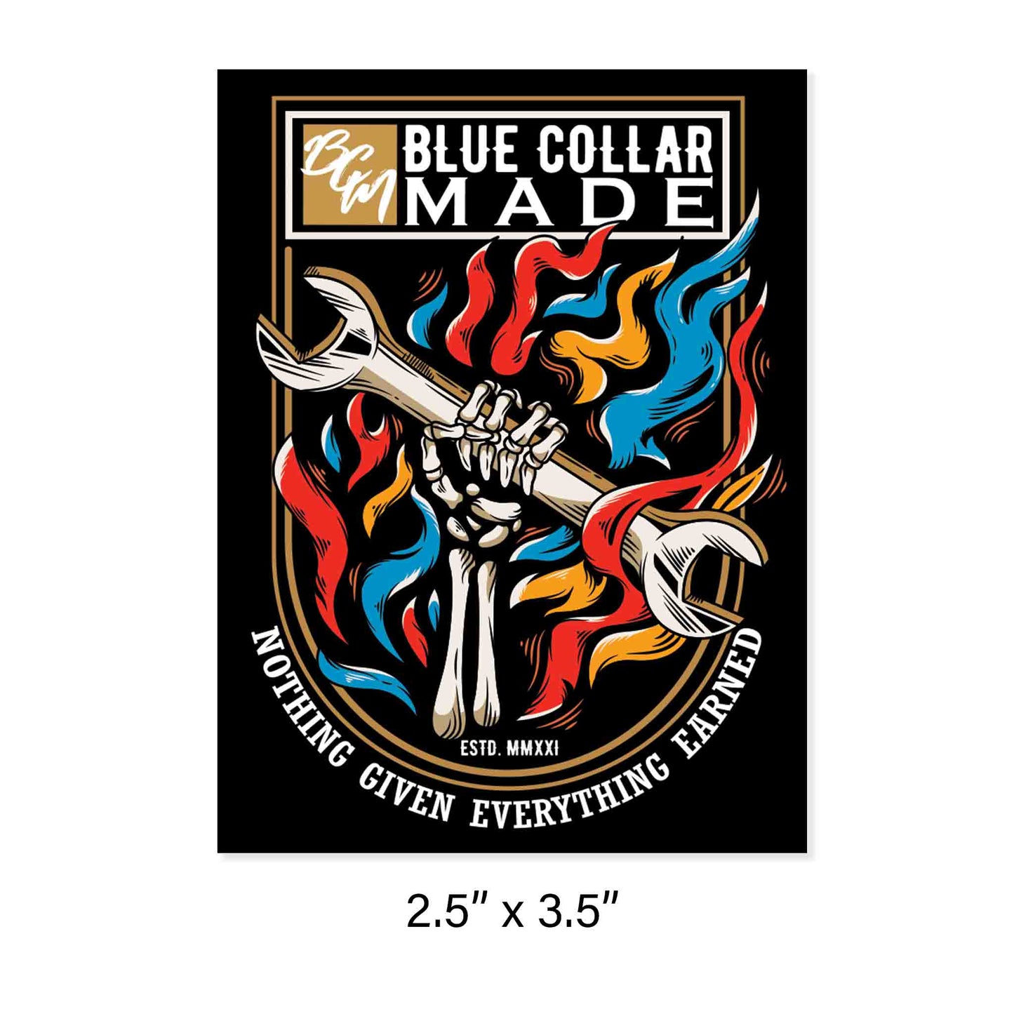 BCM Flames Sticker