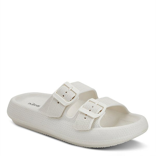 Bubbles White  waterproof slides  by Flexus