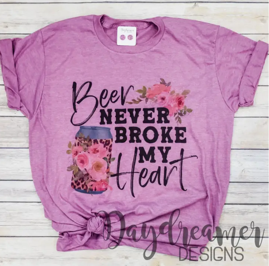 Beer Never Broke My Heart Long Sleeve Tee
