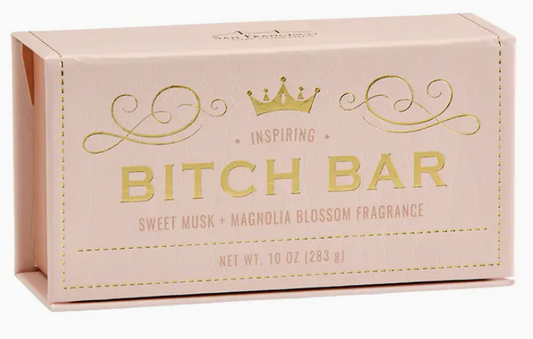 Bitch Bar Inspiring Sweet Musk + Magnolia Blossom Bar Soap by San Francisco Soap Company