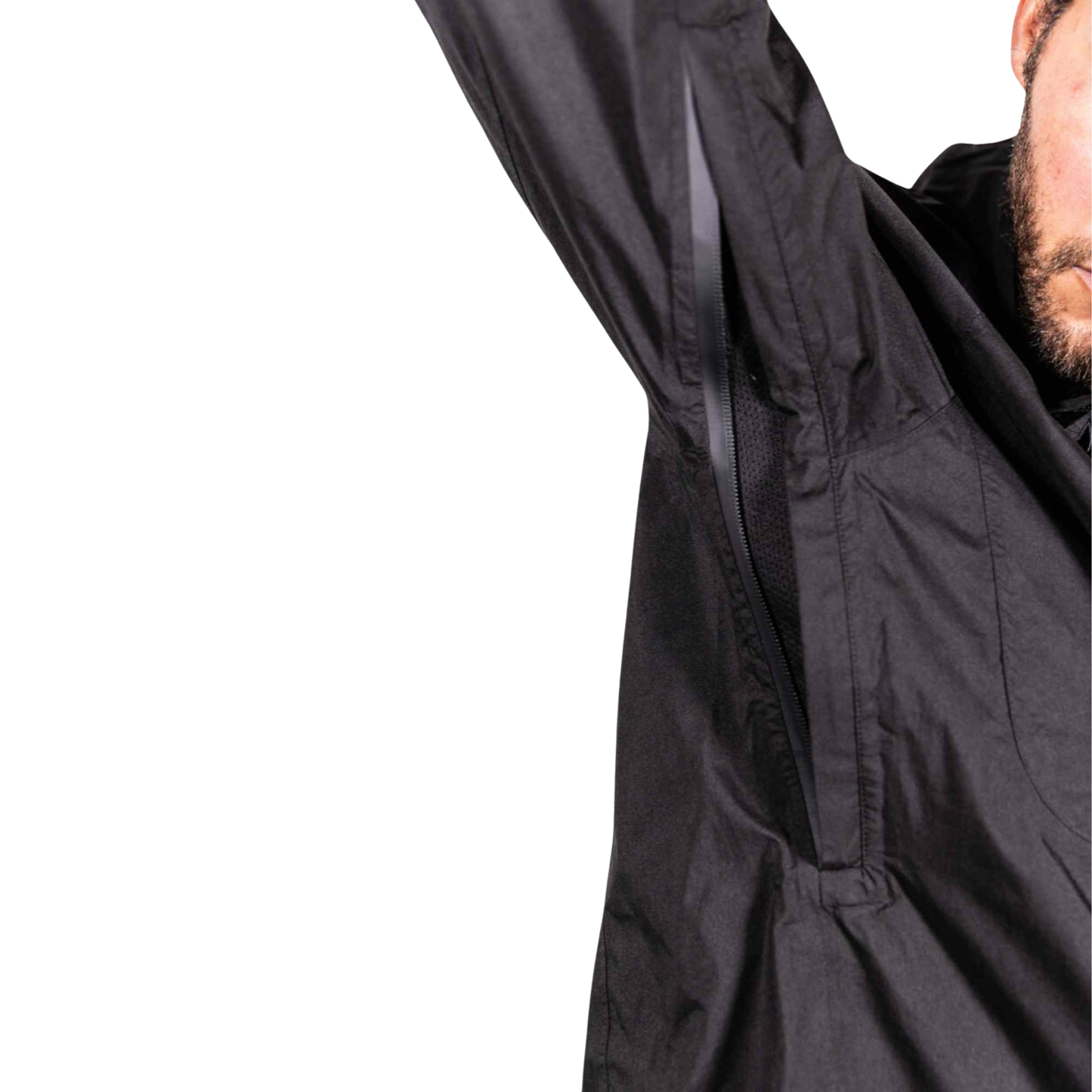 Black Fin - Waterproof Pocket Rain Jacket by Dry Pocket Apparel
