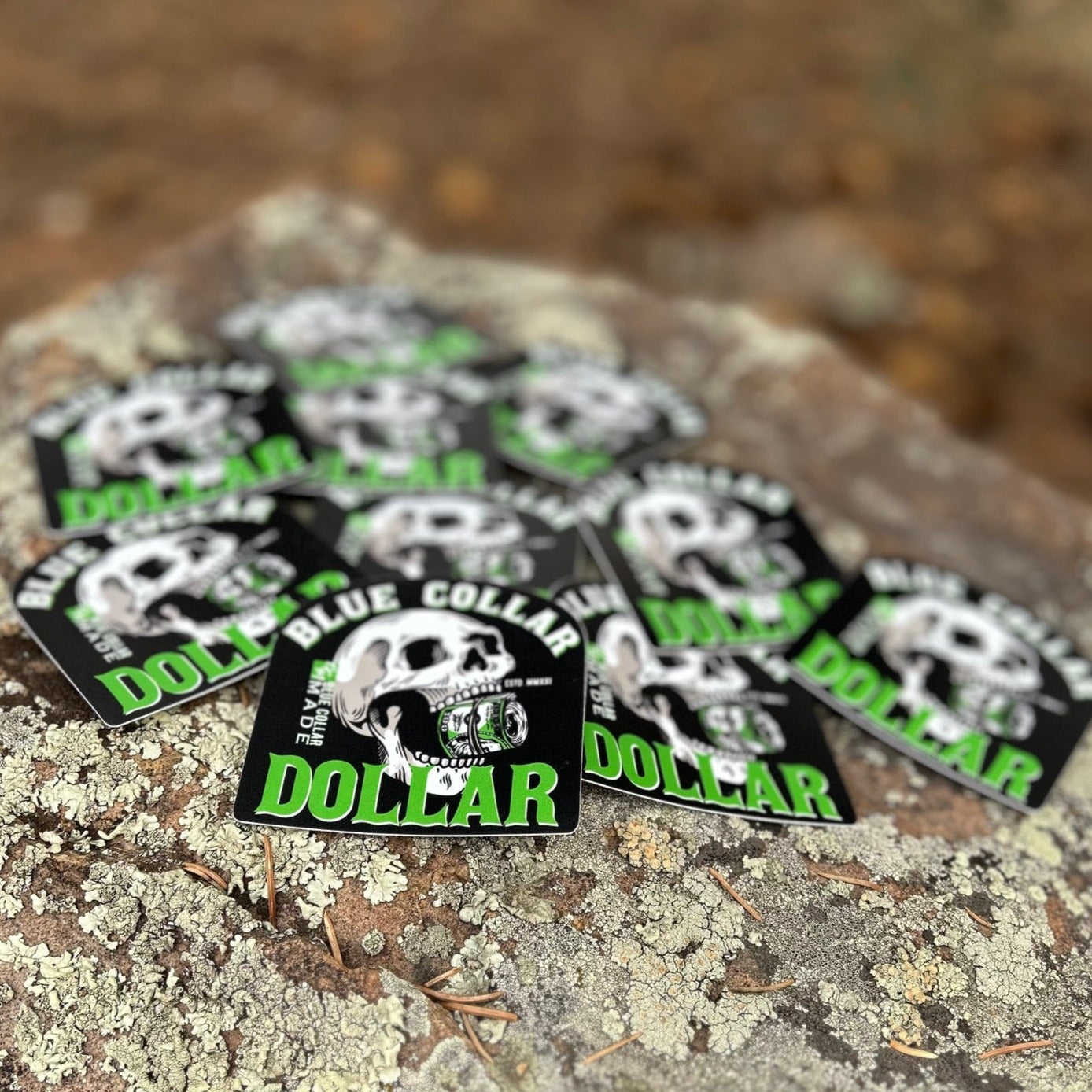 Blue Collar Dollar Sticker